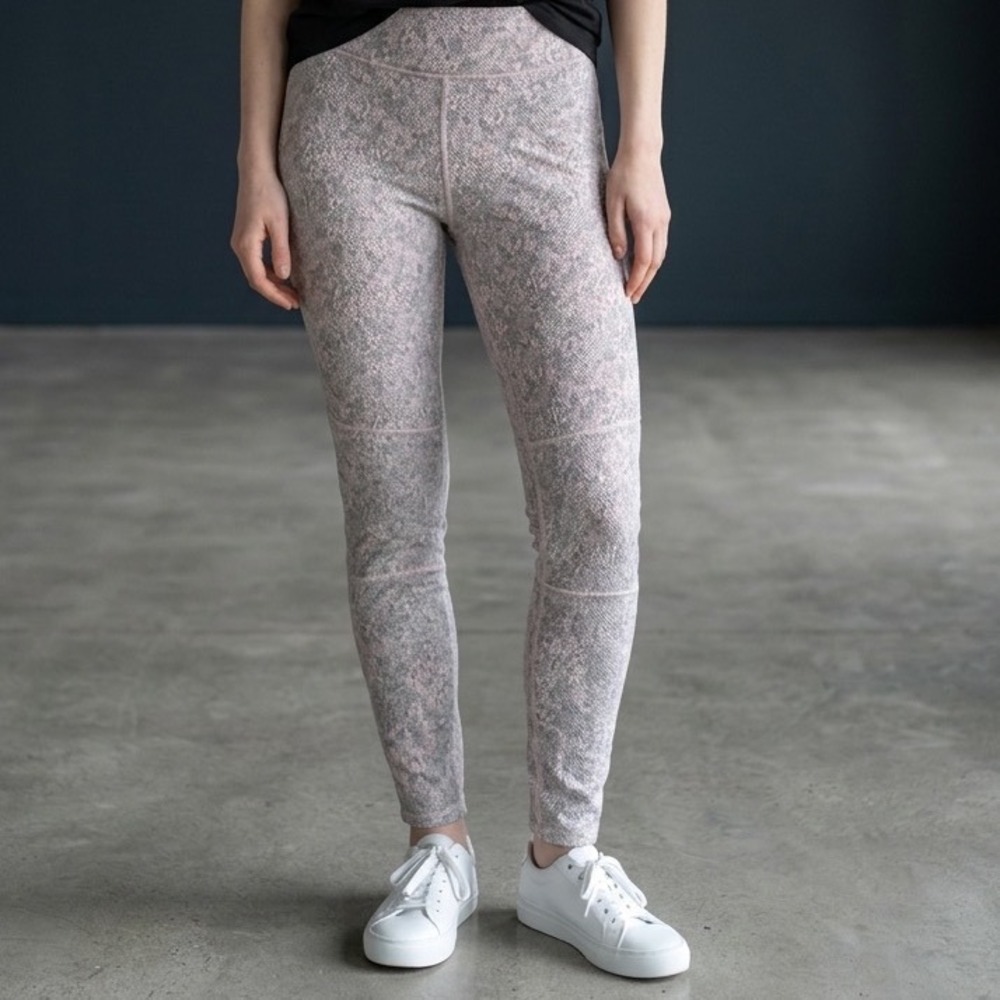 Gymshark Women Pastel Pink Textured High Waisted Moto Leggings S Activewear Yoga
